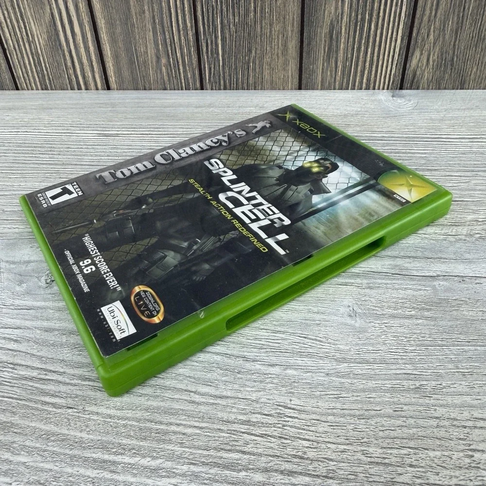 Splinter Cell - Microsoft Xbox (Used-Great condition, Tested, Classic Action)